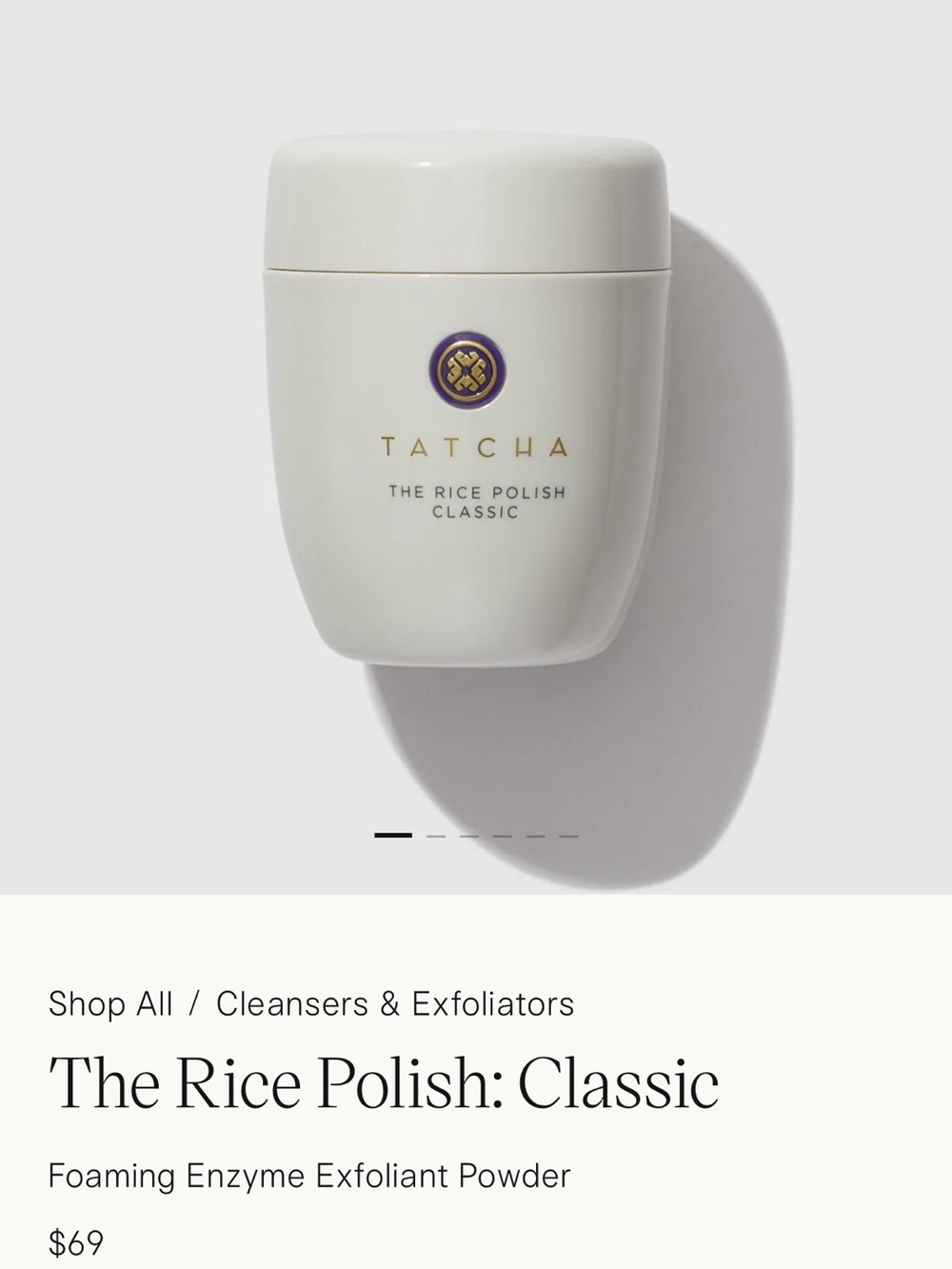 Tatcha the rice Polish classic full size 60 grams - Picture 5 of 9